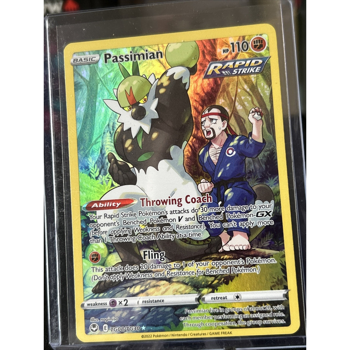 Pokémon TCG Passimian SWSH12: Silver Tempest Trainer Gallery TG08/TG30 Holo