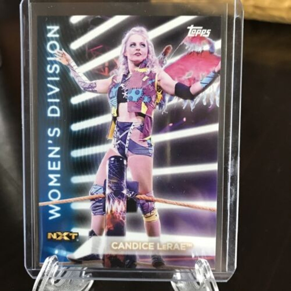 #17/25 Pack fresh /25 Rare 2021 Topps WWE Womens Division Candice LeRae Blue