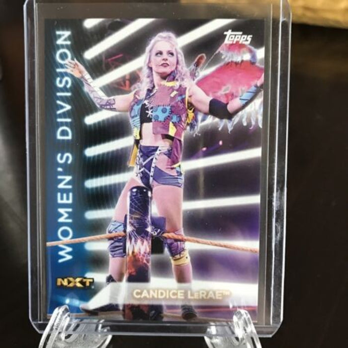 #17/25 Pack fresh /25 Rare 2021 Topps WWE Womens Division Candice LeRae Blue
