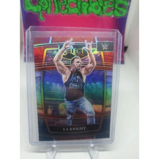 LA Knight 2022 Panini Select WWE #1 Red & Blue Prizm NXT 2.0 RAW SmackDown