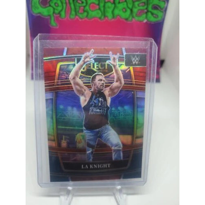 LA Knight 2022 Panini Select WWE #1 Red & Blue Prizm NXT 2.0 RAW SmackDown
