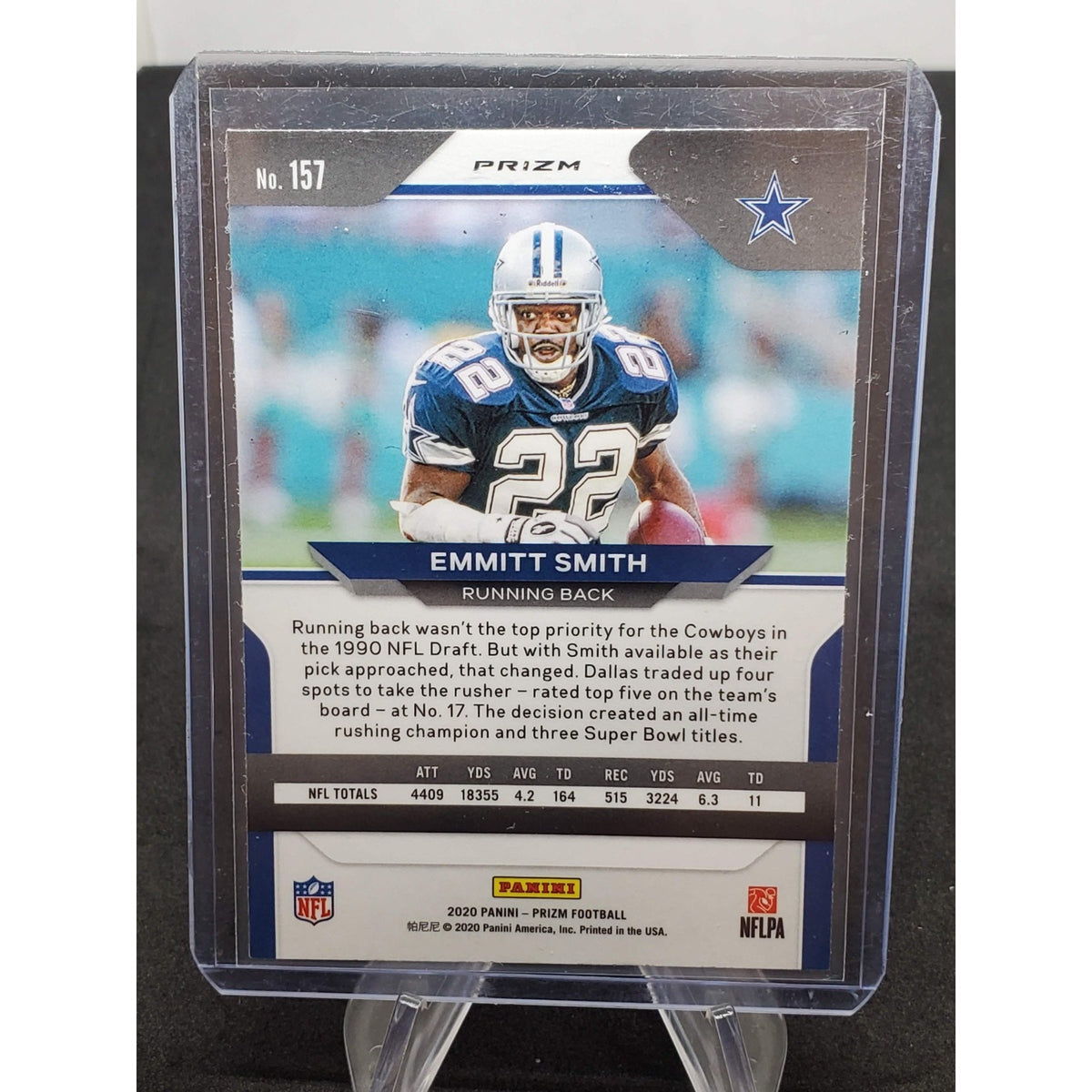 2020 Panini Prizm - Emmitt Smith #157 Orange Disco Prizm