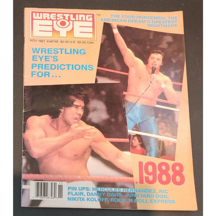 Wrestling Eye November 1987 Four Horsemen Ric Flair Junk Yard Dog WWF