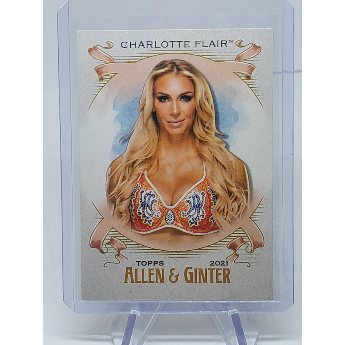 2021 Topps Heritage WWE Wrestling Allen & Ginter Insert #AG-7 Charlotte Flair
