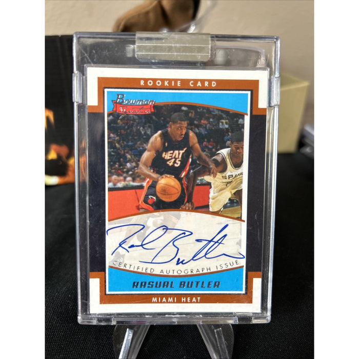 2002-03 Bowman Signature /999 Rasual Butler #SE-RB Rookie Auto RC
