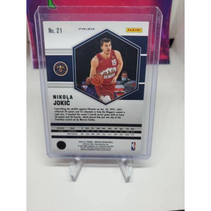 Nikola Jokic 2020-21 Mosaic Reactive Orange Prizm #21 Denver Nuggets