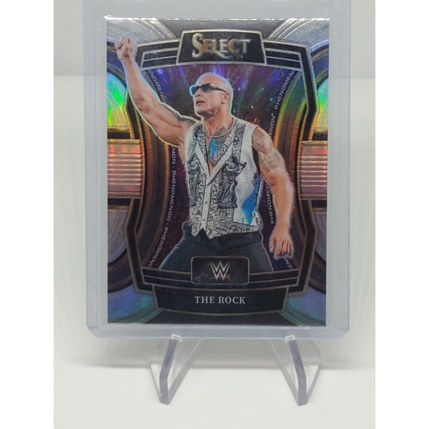 2024 Panini Select WWE The Rock Phenomenon #26 Silver Prizm