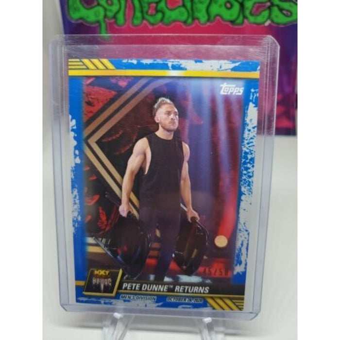 2021 Topps WWE NXT Pete Dunne Returns #81 Blue SP PARALLEL #/50