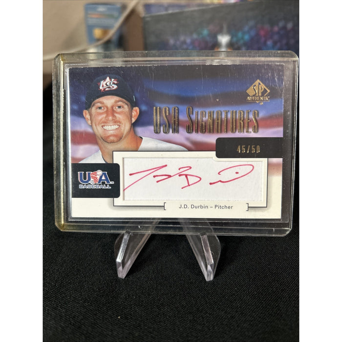2004 SP Authentic USA Signatures Red Ink /50 JD Durbin #USA-5 Auto
