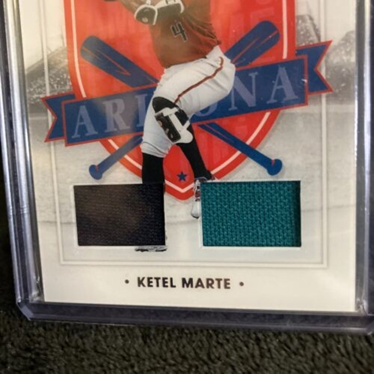 2021 Panini Chronicles America's Pastime Ketel Marte Dual Relic - 2 Color P