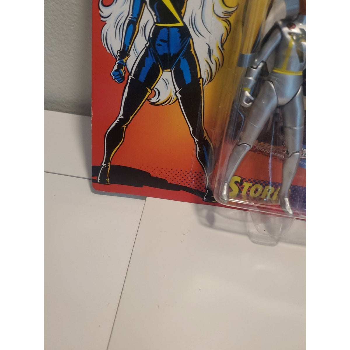 ToyBiz Marvel X-Men Storm Power Glow 1993 Gray 5" Vintage Action Figure New