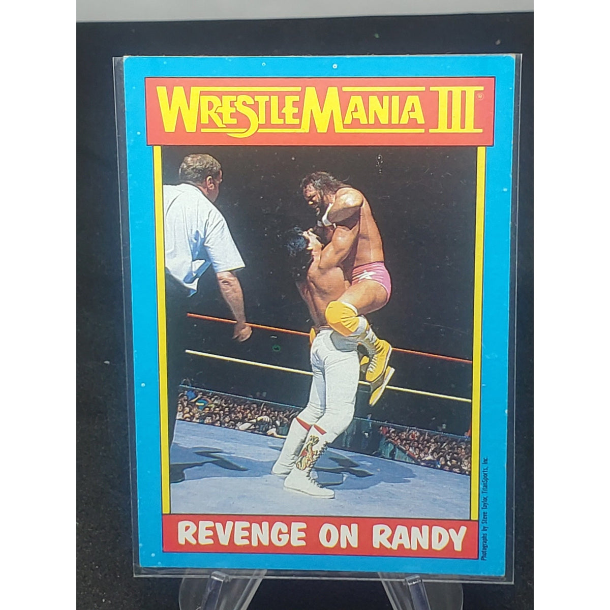 1987 Topps WWF - "Revenge on Randy" - Ricky Steamboat v Randy Savage #5