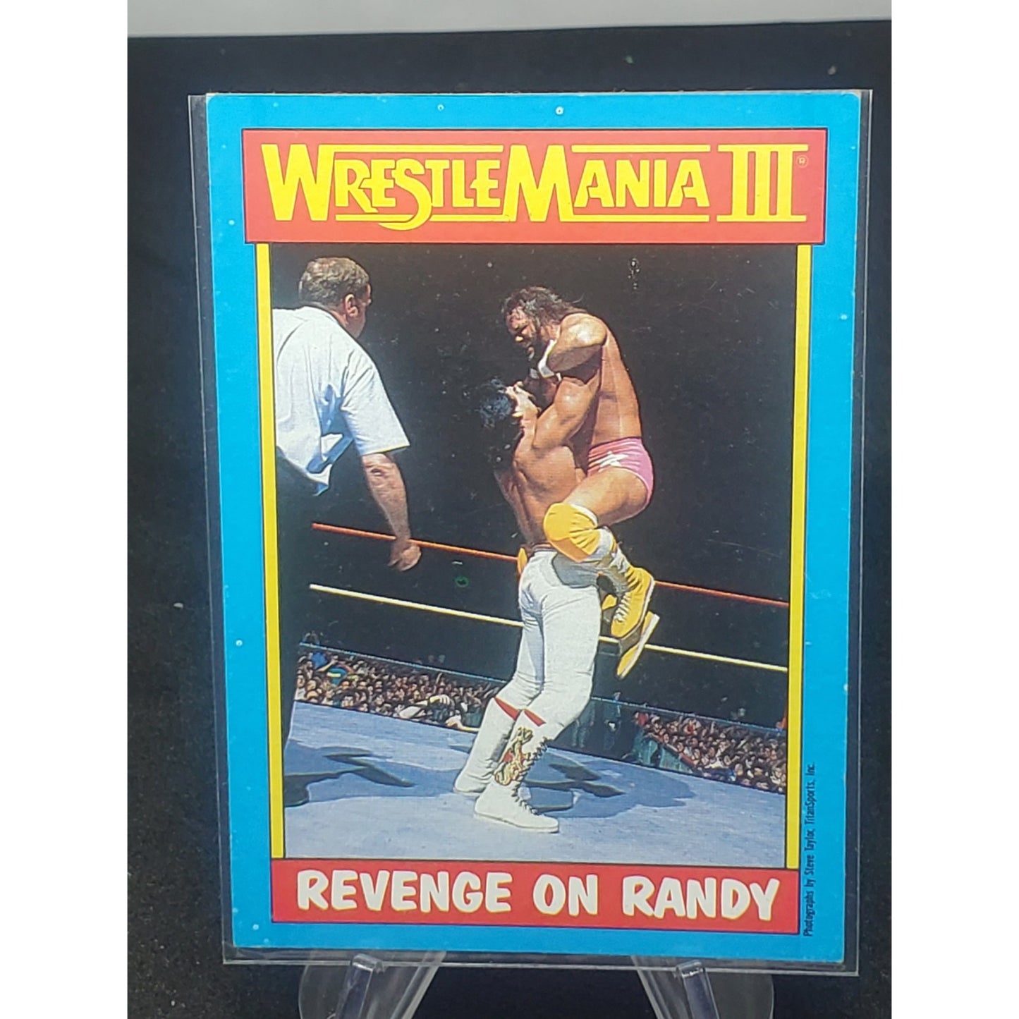 1987 Topps WWF - "Revenge on Randy" - Ricky Steamboat v Randy Savage #5