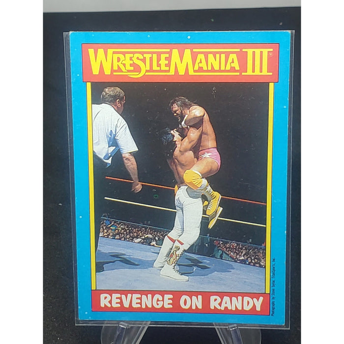 1987 Topps WWF - "Revenge on Randy" - Ricky Steamboat v Randy Savage #5
