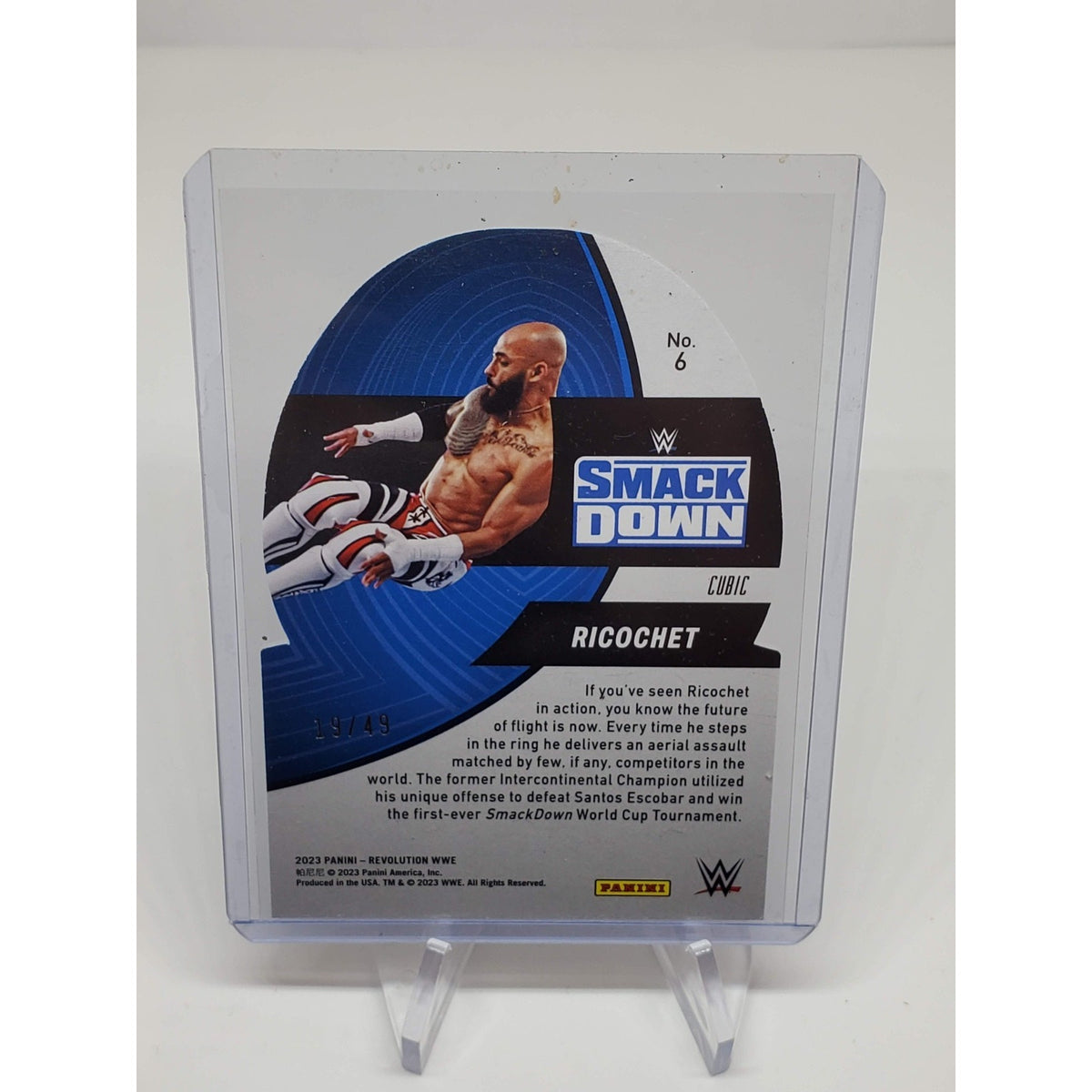 2023 WWE - Panini Revolution Cubic - Lift Off Die Cut -/49 #6 Ricochet