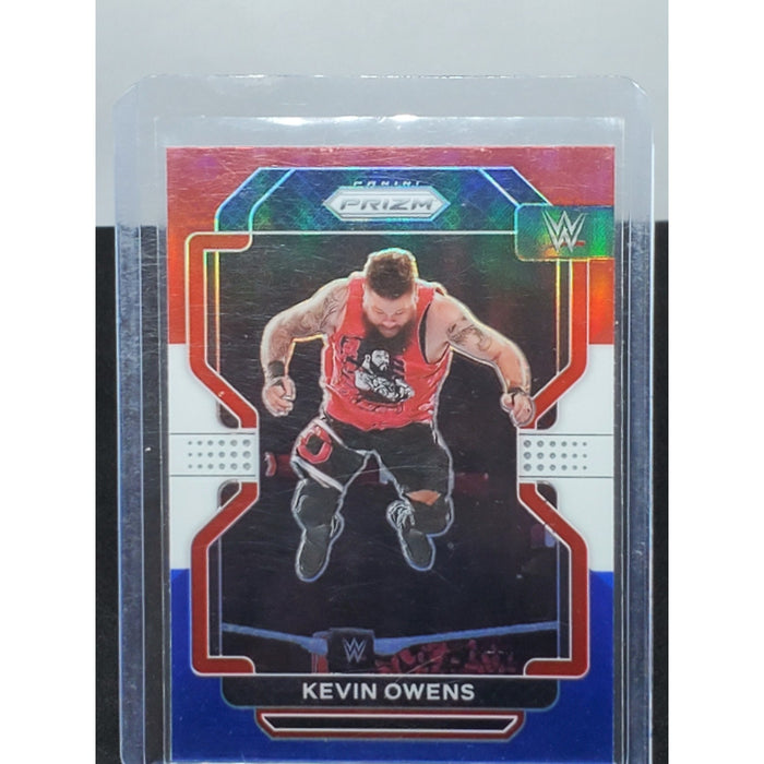 Kevin Owens 2022 Panini Prizm WWE Red White Blue Prizm #124