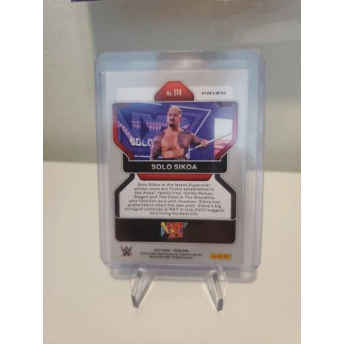 Rookie Card Red White Blue Prizm NM-MINT 2022 WWE Panini Prizm #114 Solo Sikoa