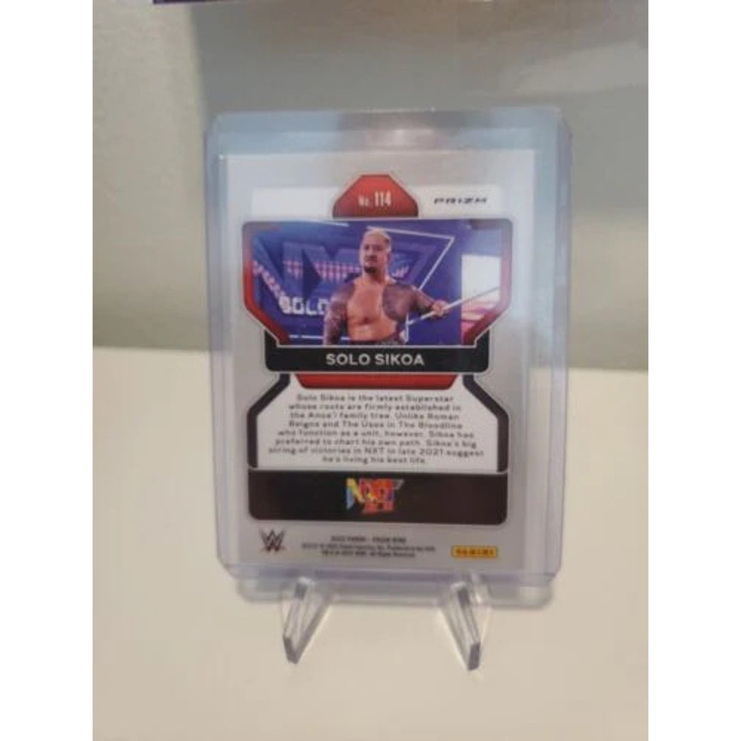 Rookie Card Red White Blue Prizm NM-MINT 2022 WWE Panini Prizm #114 Solo Sikoa