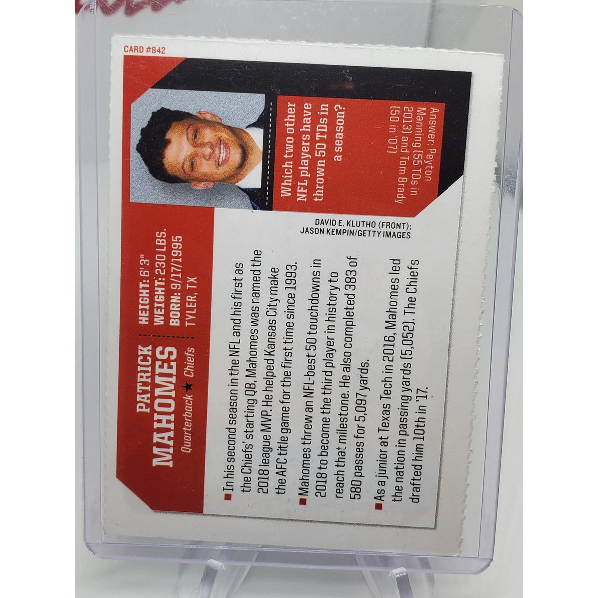 2019 Sports Illustrated for Kids Series 5 - Patrick Mahomes II #842
