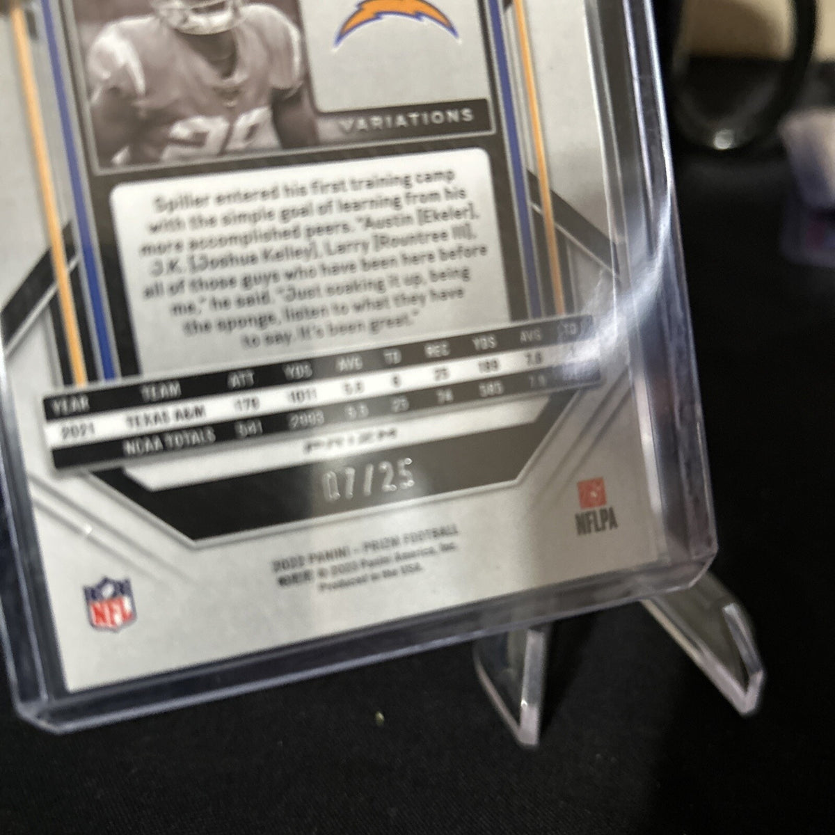 ISAIAH SPILLER 2022 Panini Prizm RC Rookie Mojo Variation /25 - Pack Fresh Mint