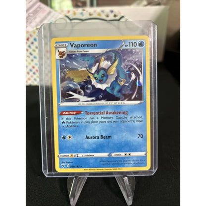 Vaporeon 030/185 Vivid Voltage COSMO Holo Promo Eevee Collection 2021 - Pack New