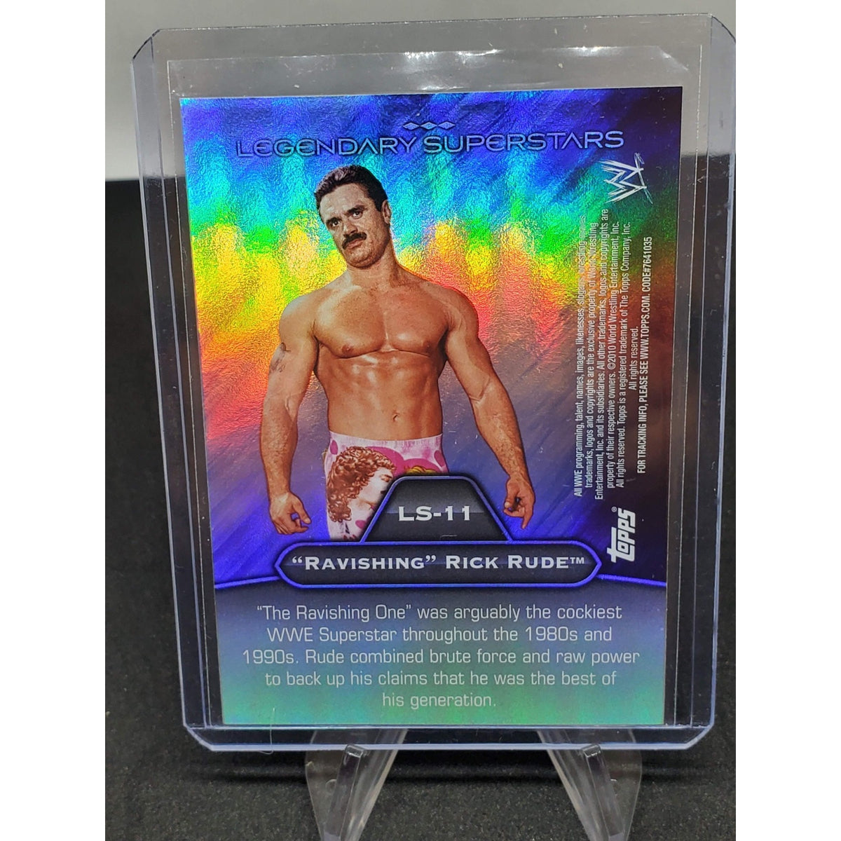 2010 Topps Platinum WWE Legendary Rainbow Foil Drew McIntyre/Ravishing Rick Rude