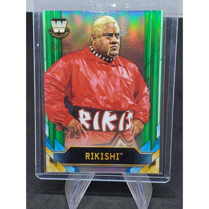 2020 Topps Chrome WWE Rikishi Big Legends Green Refractor Parallel /99
