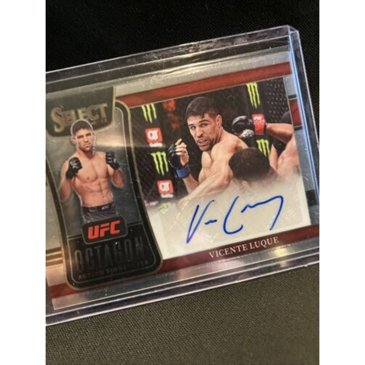 2022 Panini Select UFC Vicente Luque Silver Octagon Action Signatures - Pack New