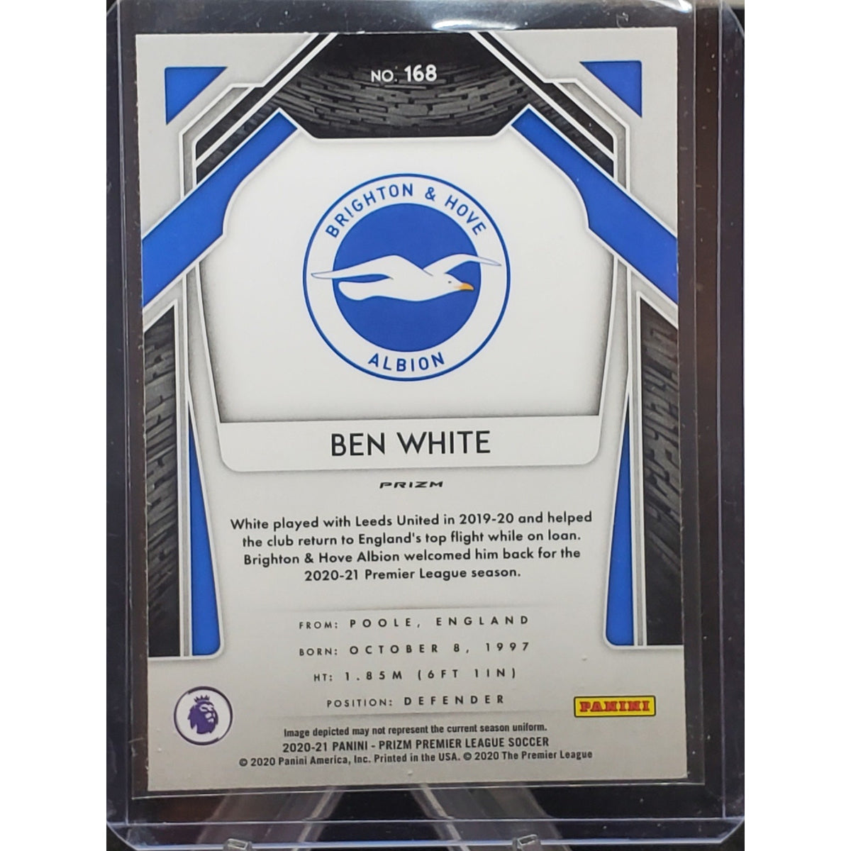 2020-21 Panini Prizm Premier League - Ben White #168 Red Ice Prizm (RC)