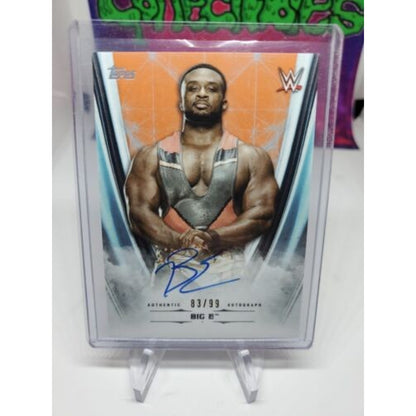 BIG E 2020 TOPPS WWE UNDISPUTED ON CARD AUTO ORANGE /99