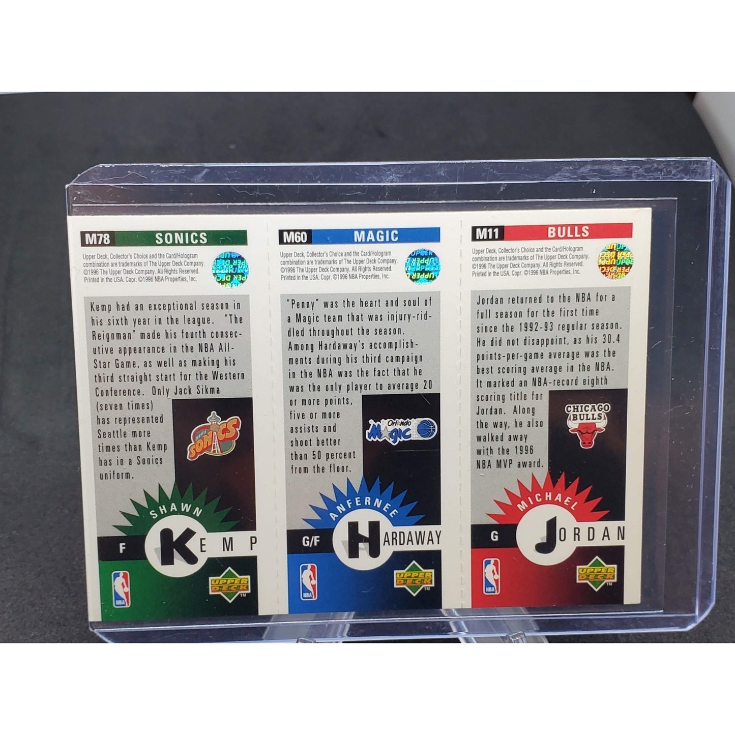 1996-97 Upper Deck Collector's Choice - Mini-Cards Michael Jordan, Anfernee...