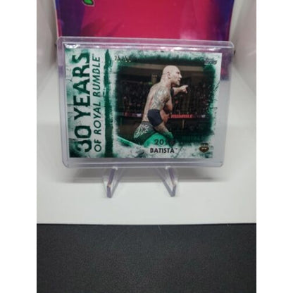 2018 Topps WWE Undisputed 30 Years of Royal Rumble Green /50 Batista #RR-22