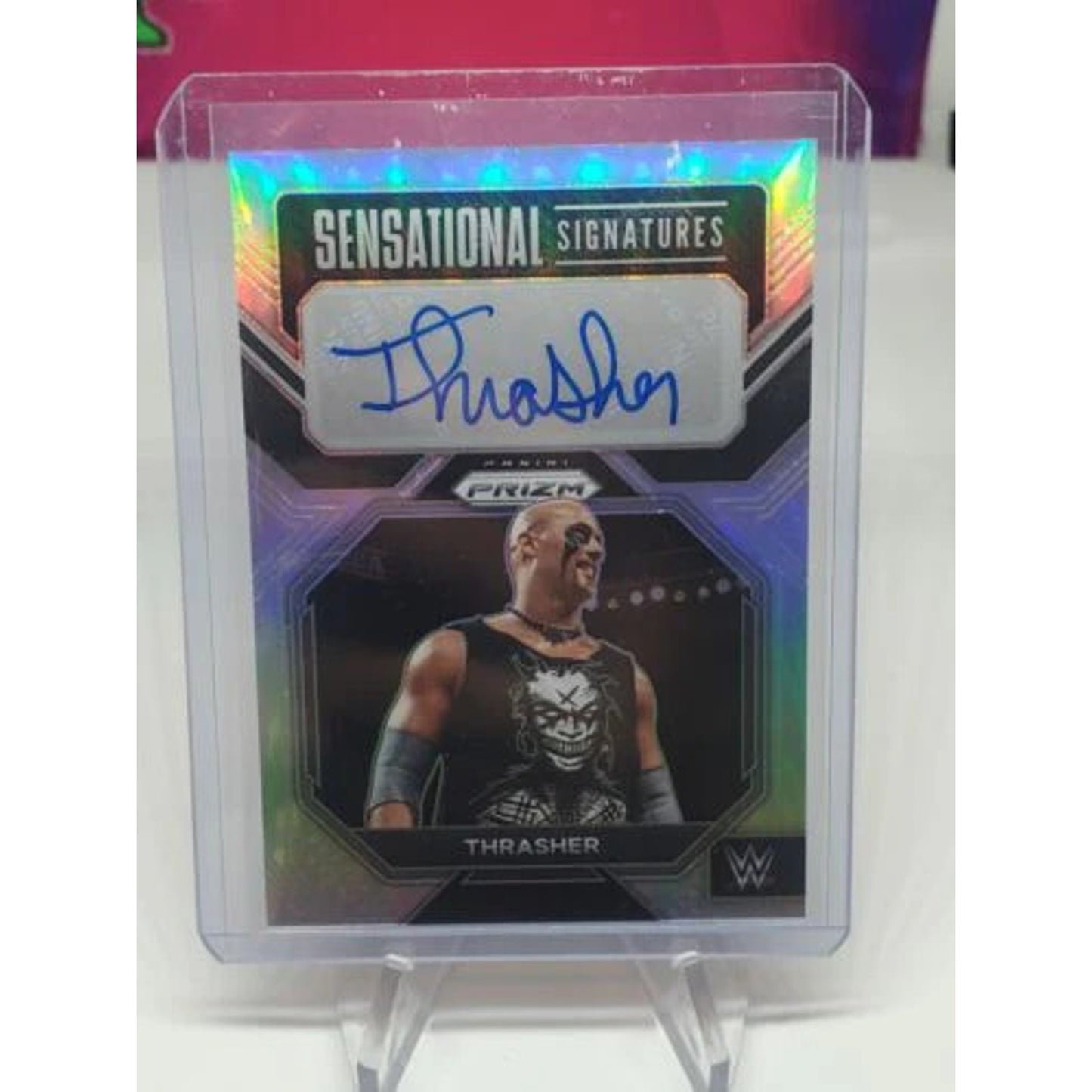 2023 Panini Prizm WWE Thrasher Auto Sensational Signatures Base Headbangers THR