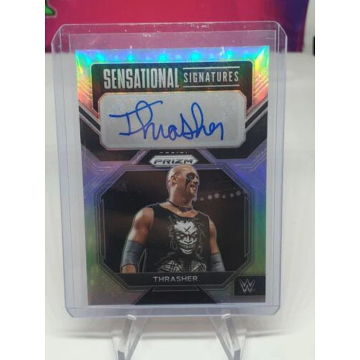 2023 Panini Prizm WWE Thrasher Auto Sensational Signatures Base Headbangers THR