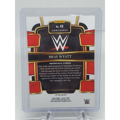 2024 WWE Panini Select Bray Wyatt Concourse Level Silver Prizm #49