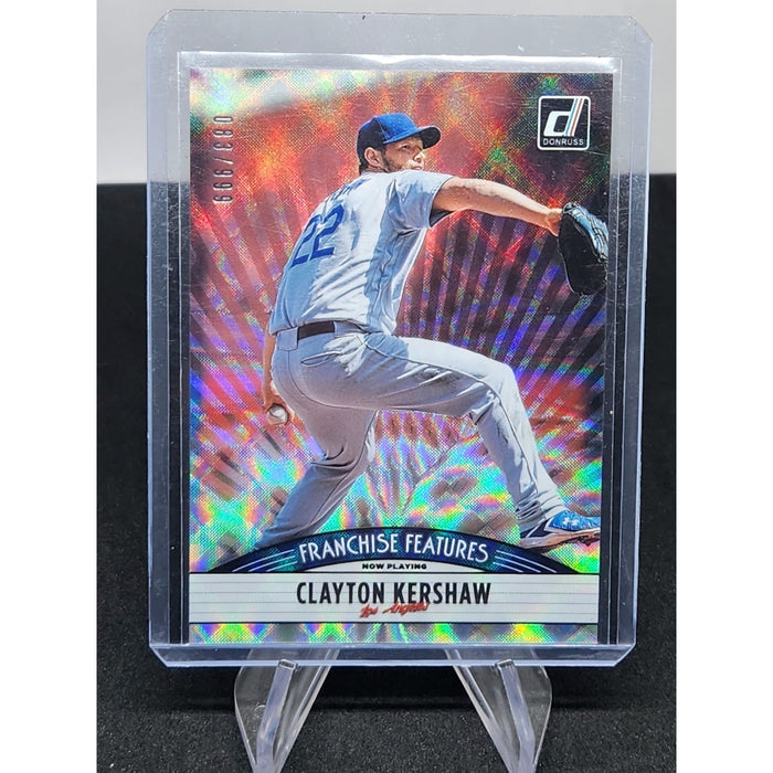 CLAYTON KERSHAW 2019 PANINI DONRUSS FRANCHISE FEATURES 083/999 #FF14