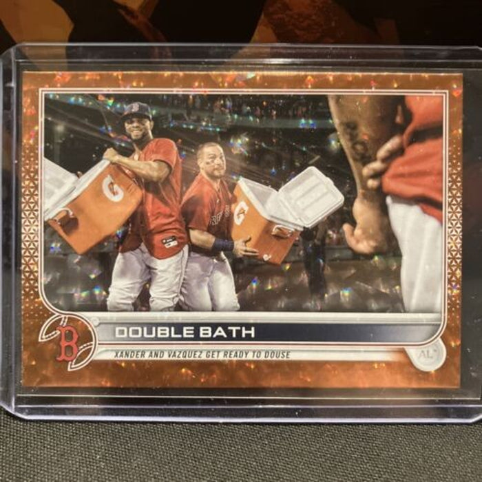 2022 Topps Series One Xander Orange Foil Double Bath /299 - Pack Fresh New #26