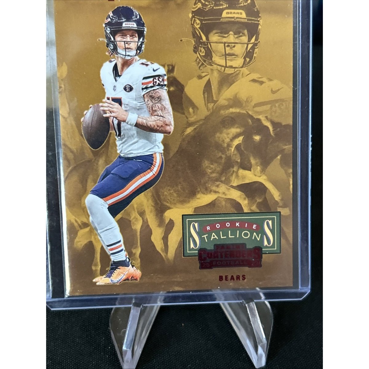 2023 Panini Contenders Tyson Bagent Rookie Stallone Red Foil 9