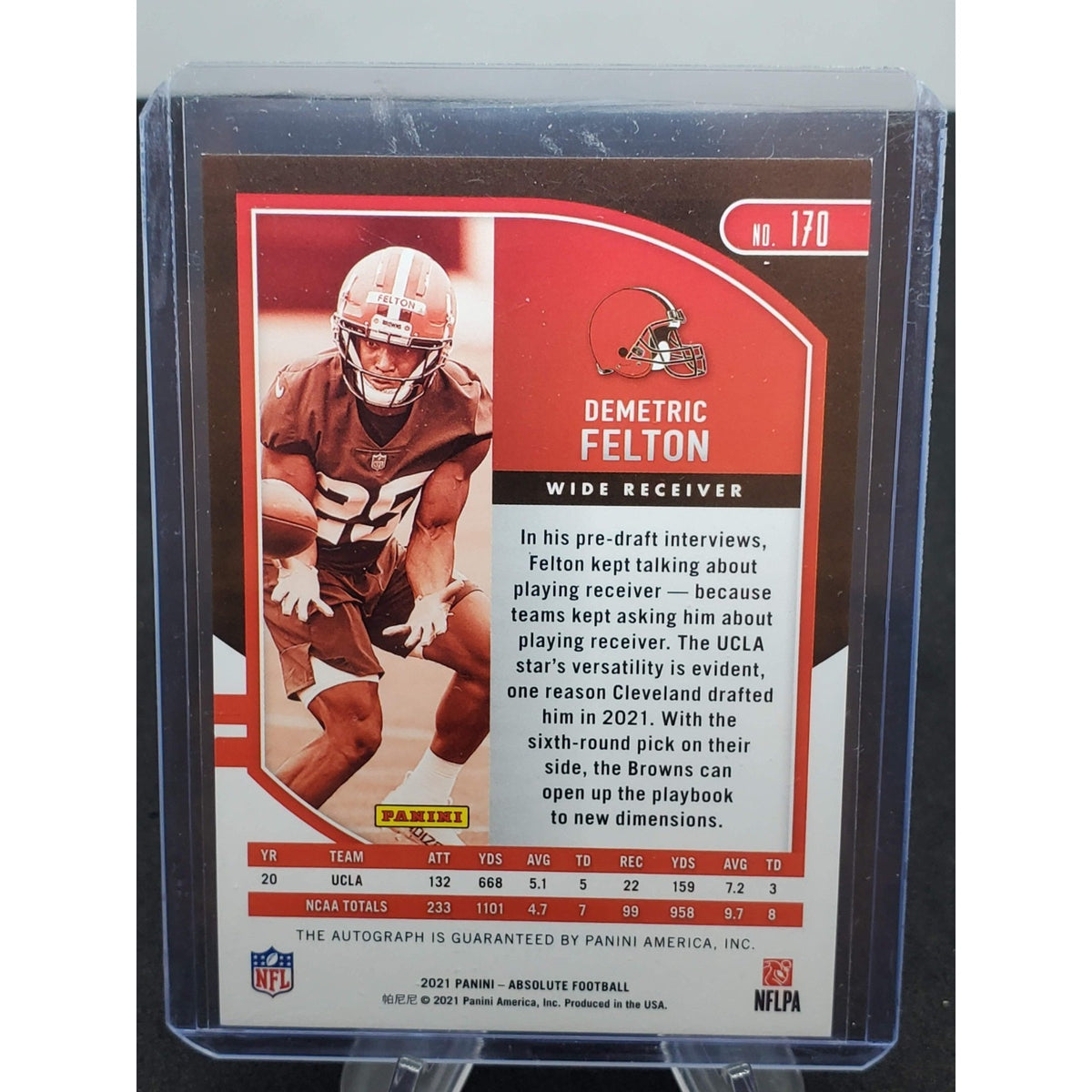 2021 Panini Absolute - Rookies Demetric Felton #170 Signatures (AU, RC)