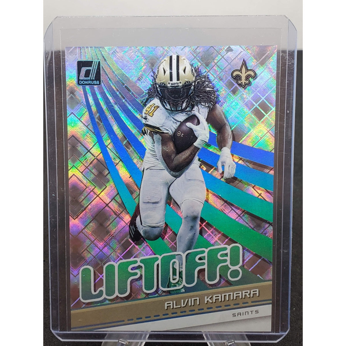 2021 Panini Donruss - Liftoff! Alvin Kamara #OFF-AKA Cosmic /100
