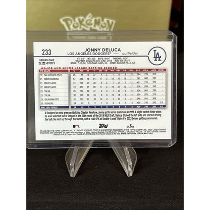 2024 Topps Series 1 - Silver Crackle Foil #233 Jonny Deluca RC / Pack Fresh New
