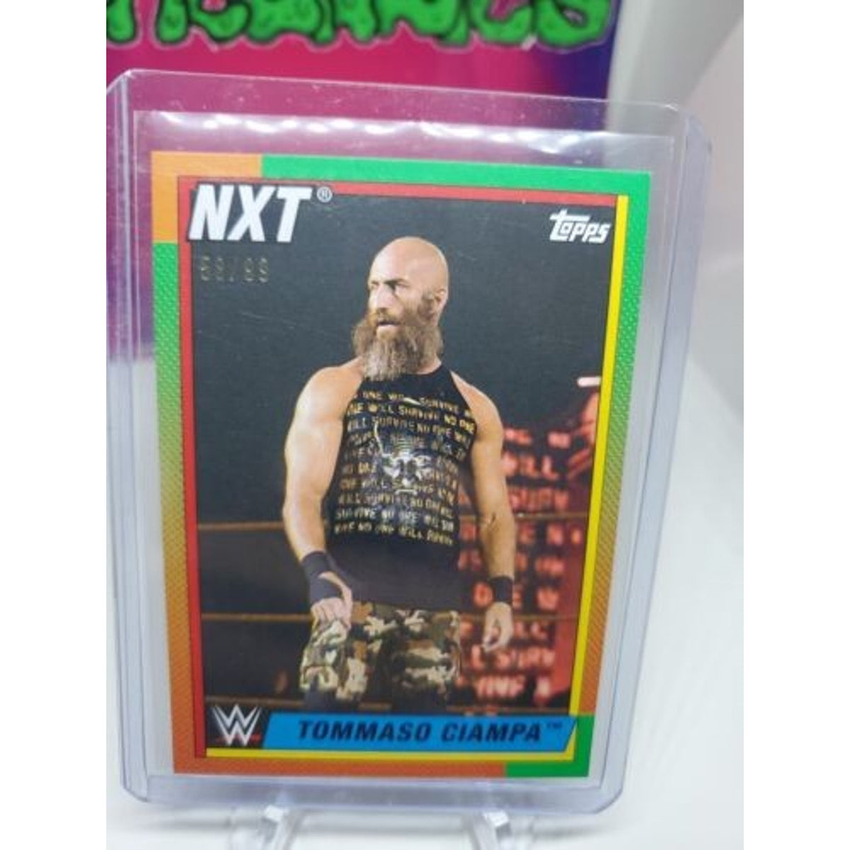 2021 Topps WWE Heritage Green SP /99 Tommaso Ciampa #95 NXT