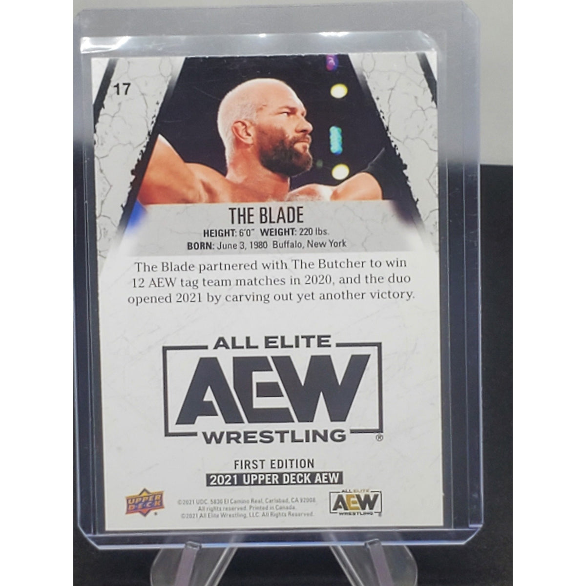 The Blade 2021 Upper Deck AEW All Elite Wrestling First Edition - #17 -