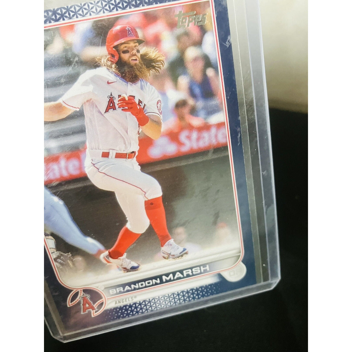 2022 Topps Series 1 - Blue Boader #243 Brandon Marsh RC ANGELS Pack Fresh New