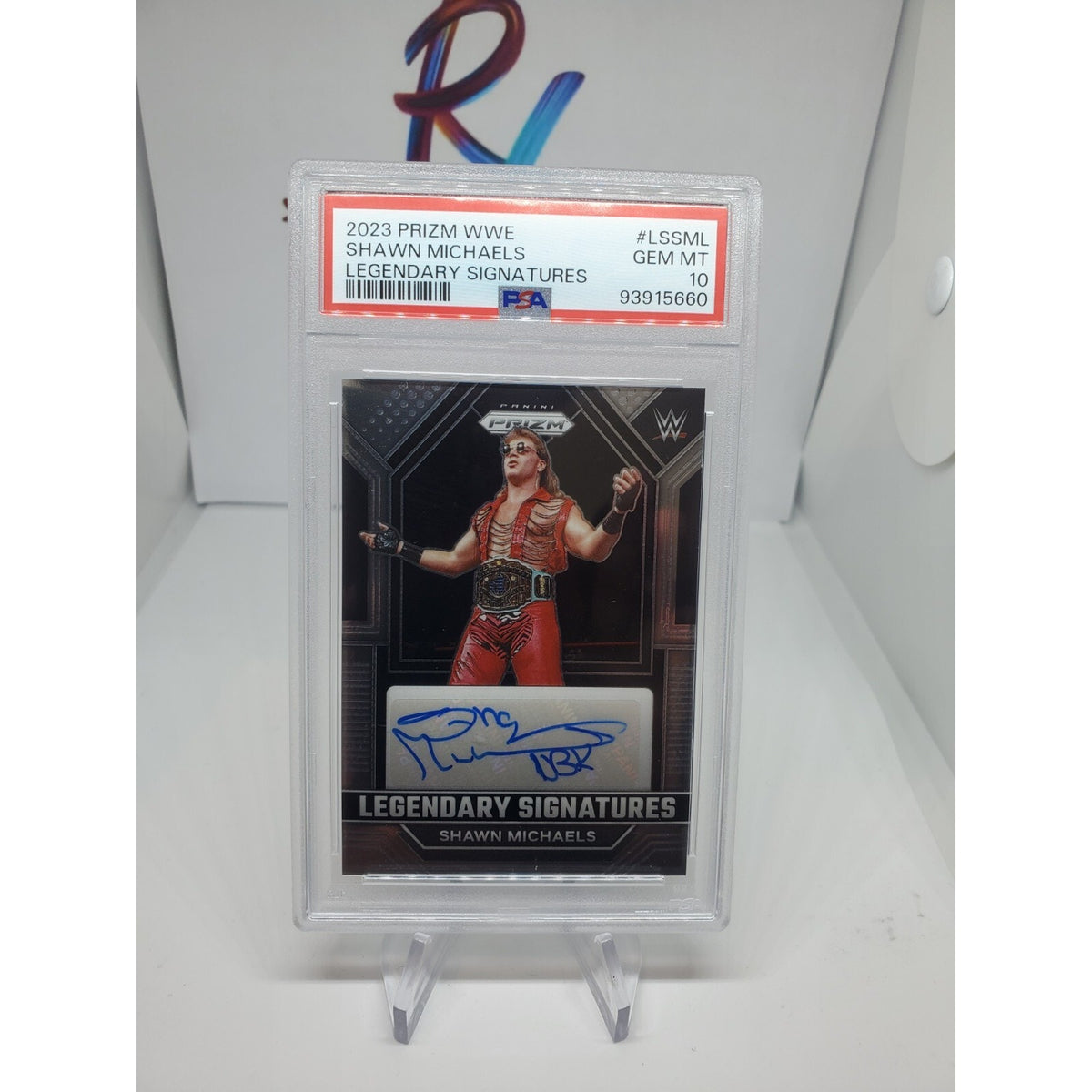 SHAWN MICHAELS 2023 PANINI PRIZM WWE LEGENDARY AUTOGRAPH SP AUTO PSA 10 GEM MINT