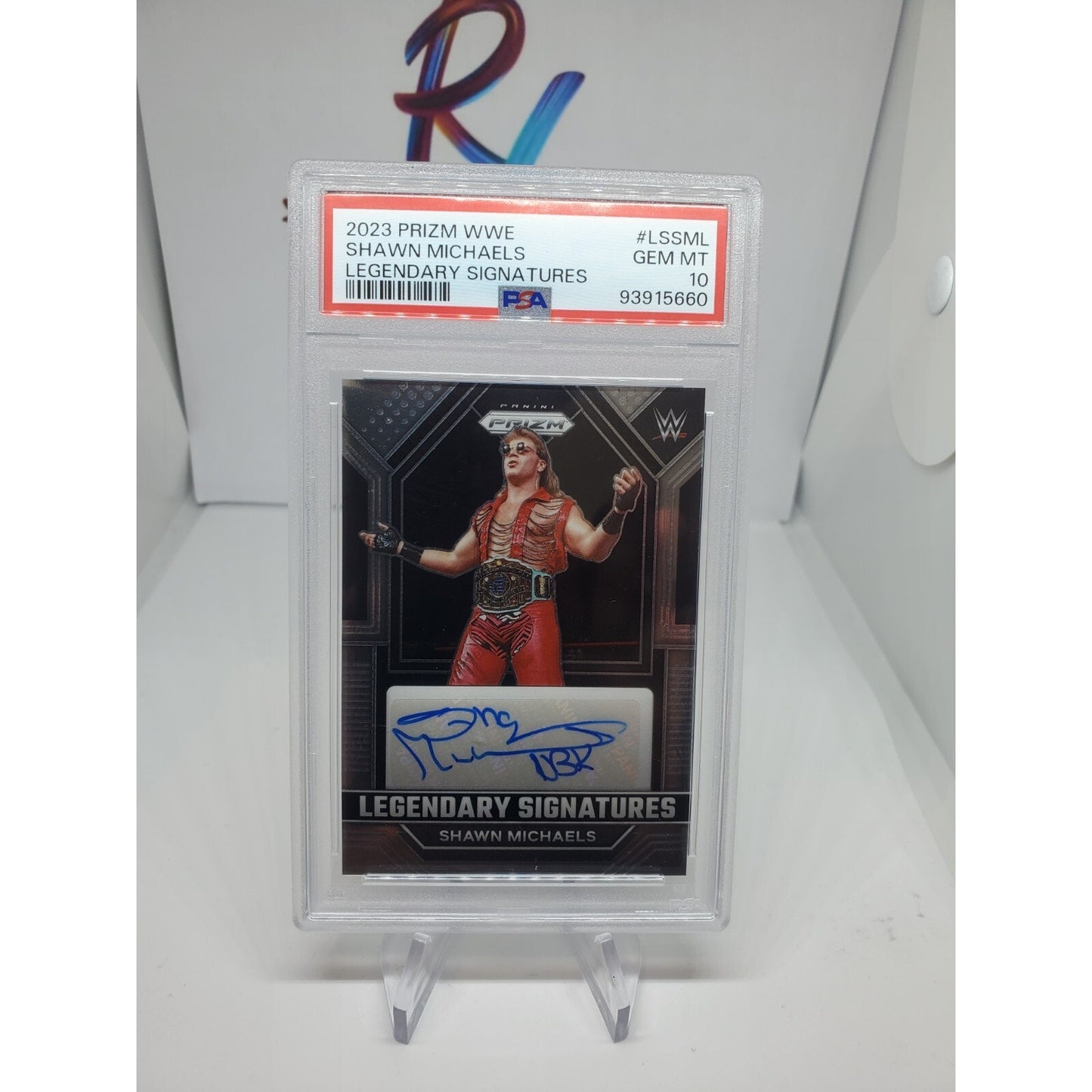 SHAWN MICHAELS 2023 PANINI PRIZM WWE LEGENDARY AUTOGRAPH SP AUTO PSA 10 GEM MINT