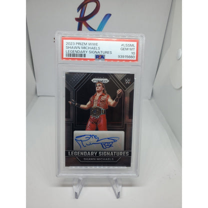 SHAWN MICHAELS 2023 PANINI PRIZM WWE LEGENDARY AUTOGRAPH SP AUTO PSA 10 GEM MINT