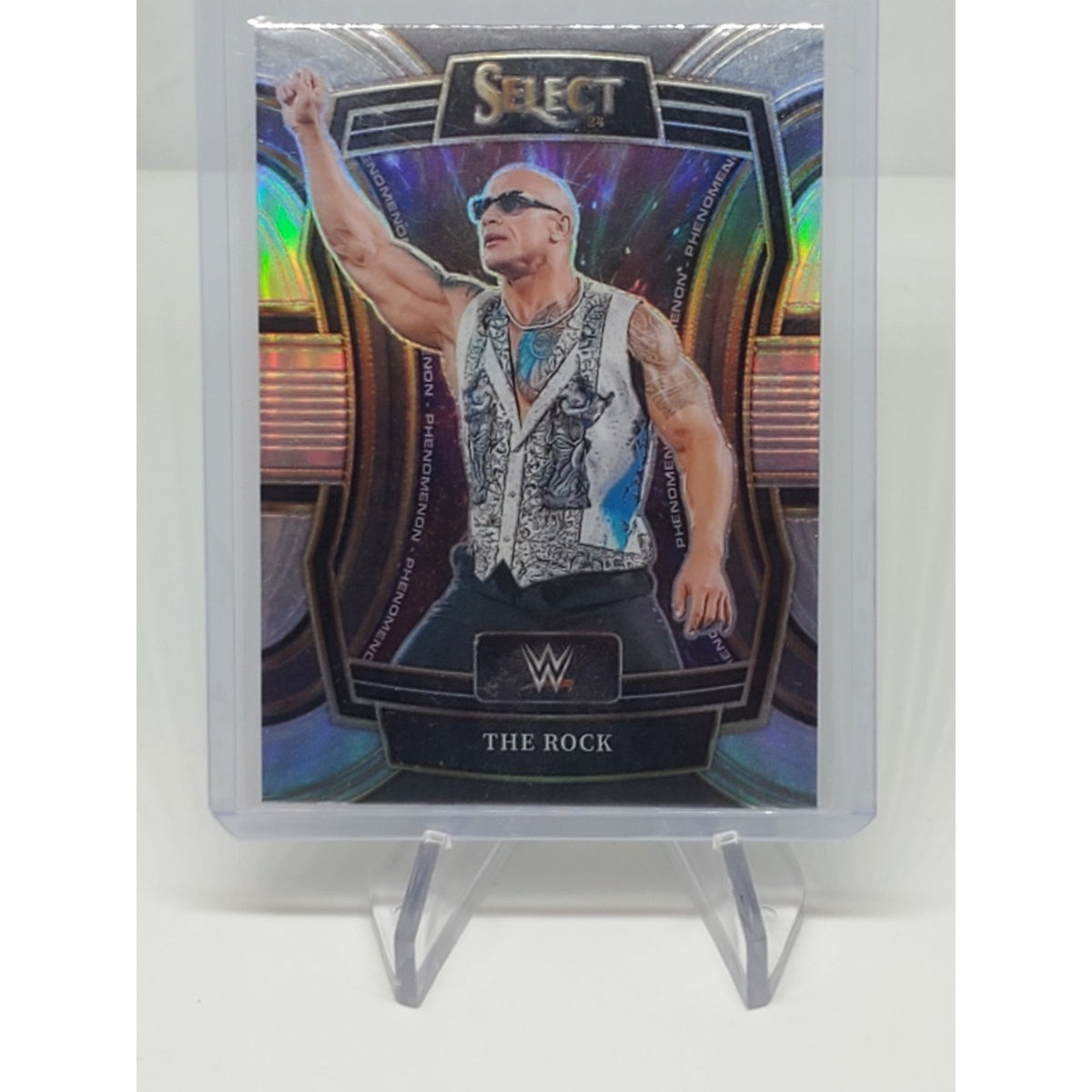 2024 Panini Select WWE The Rock Phenomenon #26 Silver Prizm