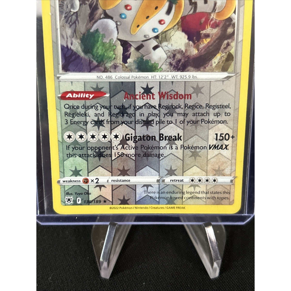 Pokemon TCG - Reverse Holo Regigigas 130/189 - Astral Radiance 2022