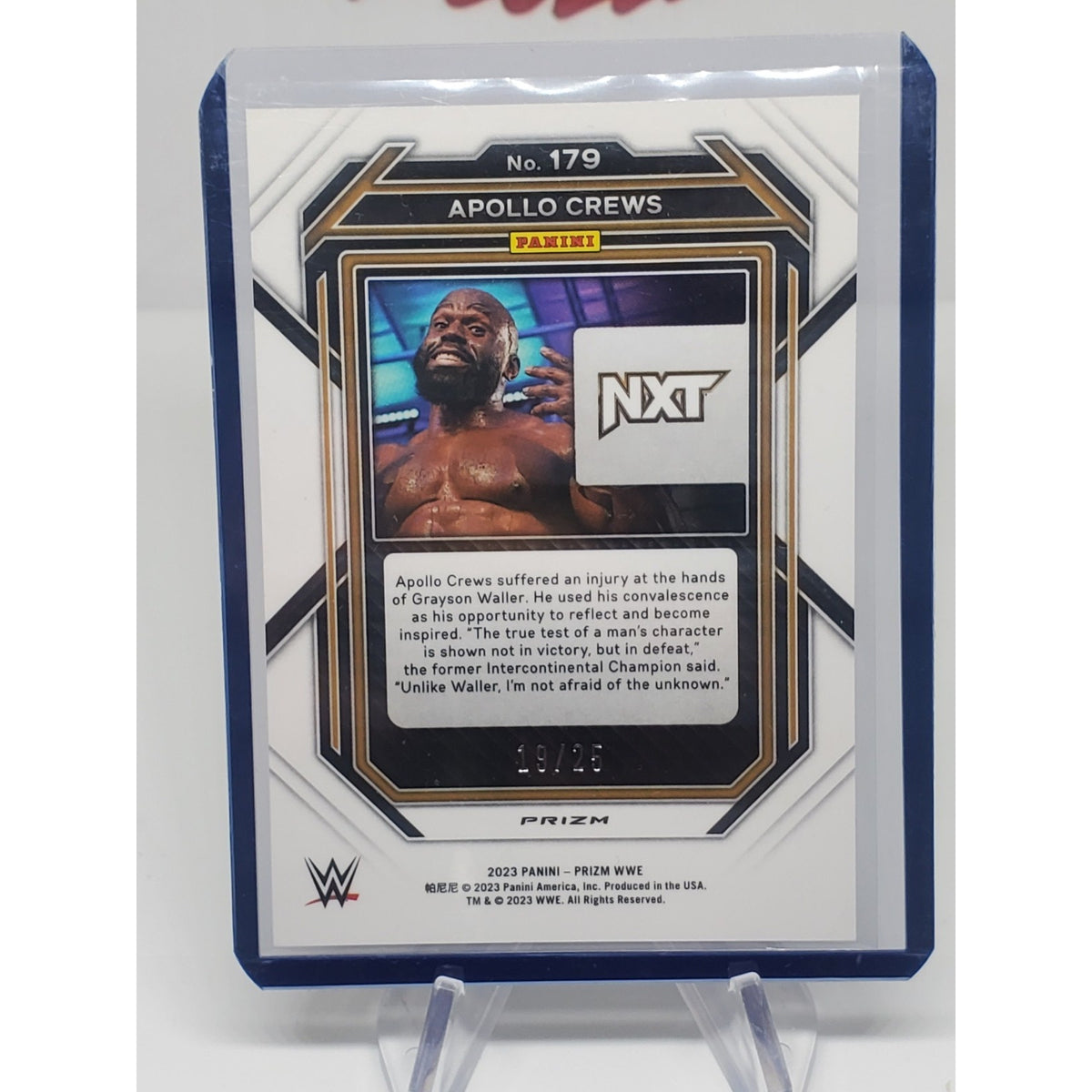 APOLLO CREWS 2023 PANINI PRIZM WWE MOJO PRIZM /25